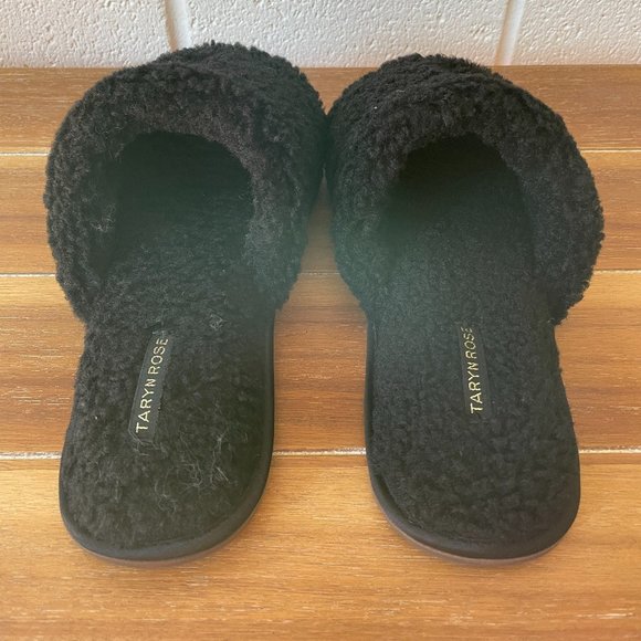Taryn Rose Faux Shearling Slippers - Picture 4 of 6